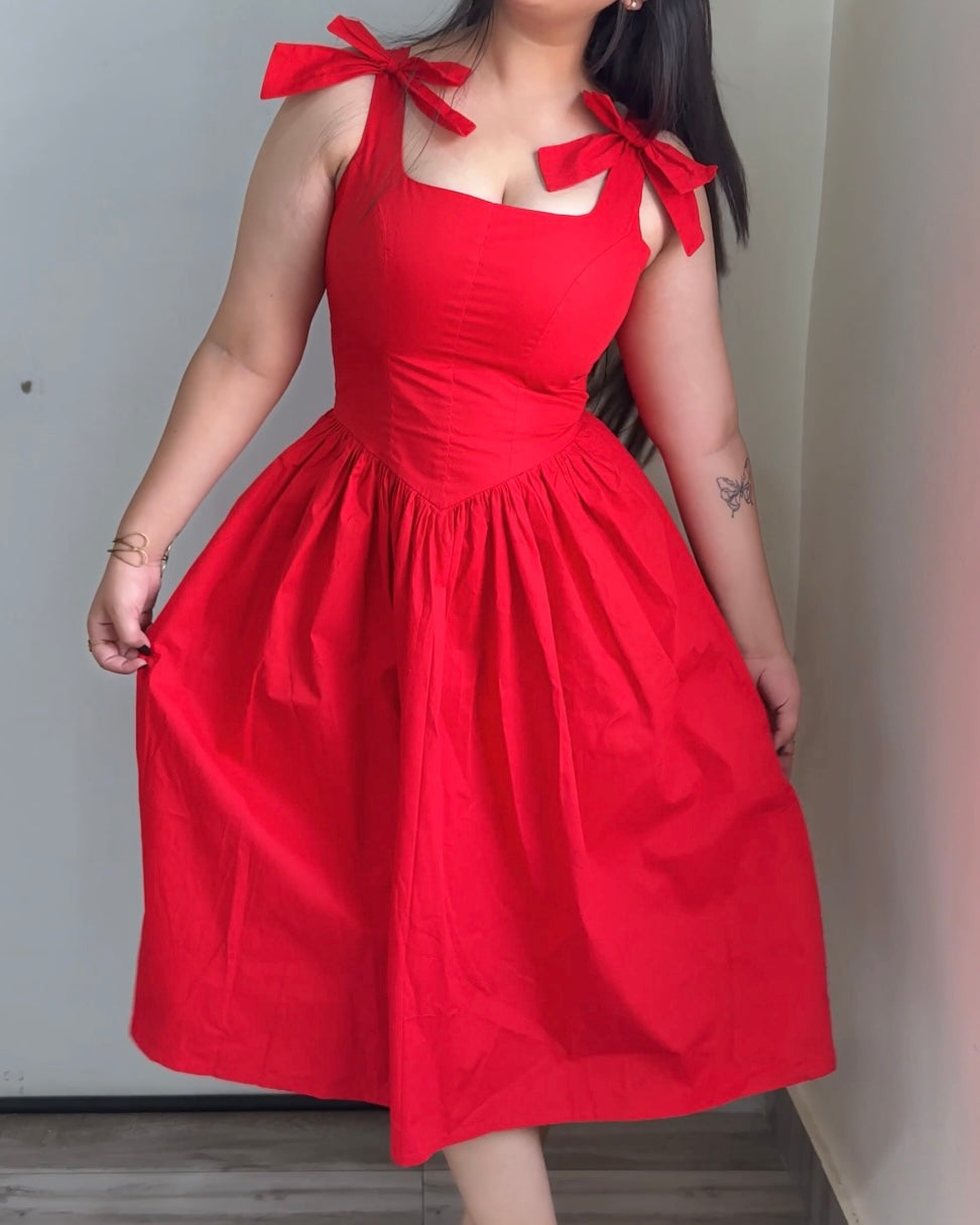 Rosa Red Rose Sundress