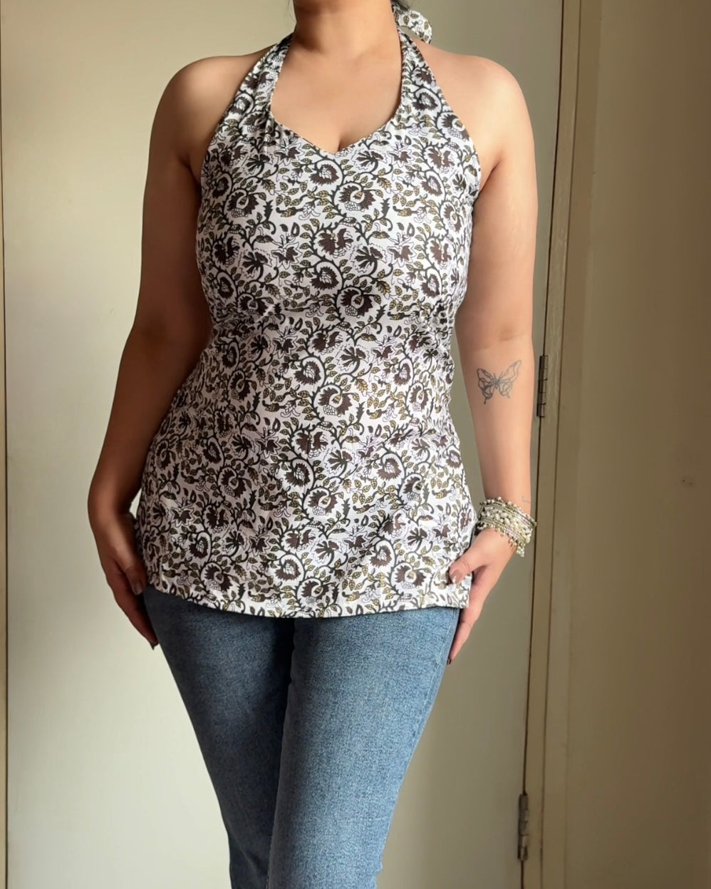 Siya Noor Gul Halter Kurti