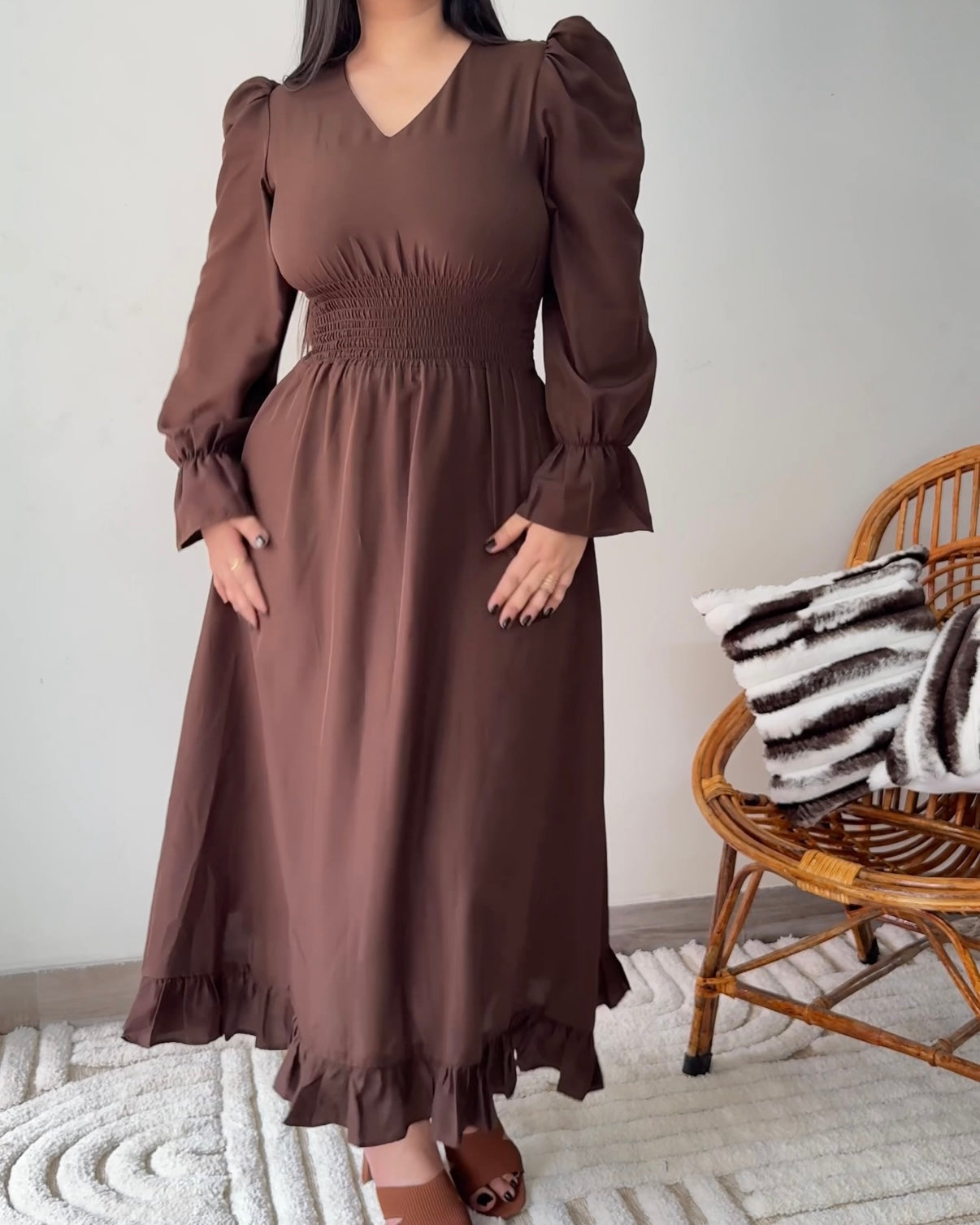 Paige Brown Boho Maxi Dress