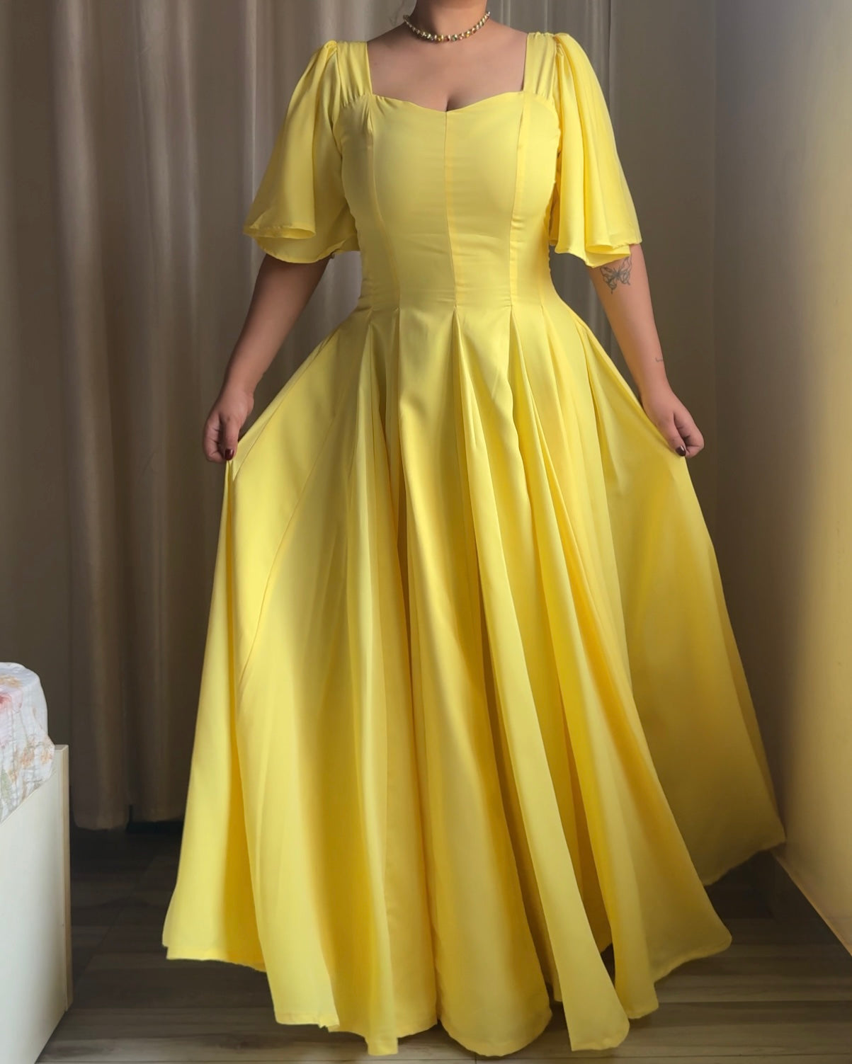 Giorgina Yellow Maxi Dress