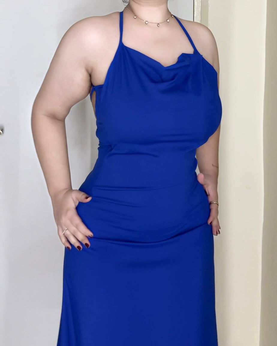 Blue Hour Backless Dress