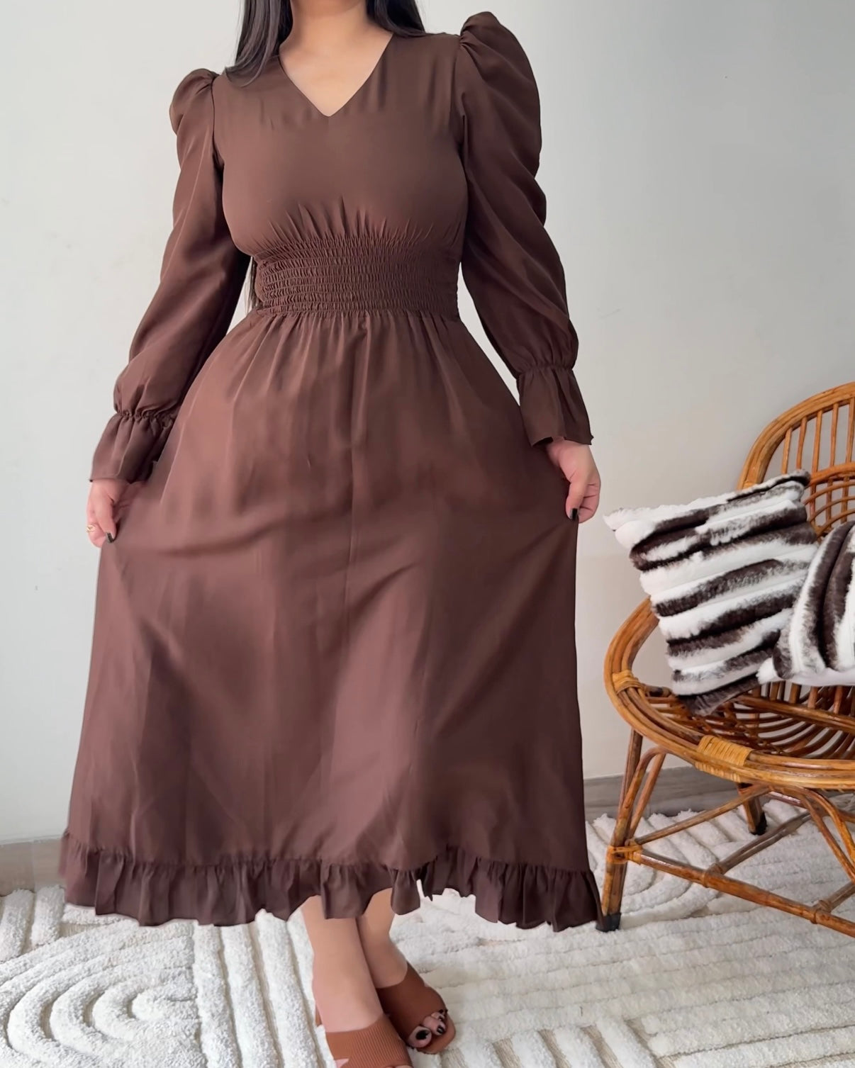 Paige Brown Boho Maxi Dress