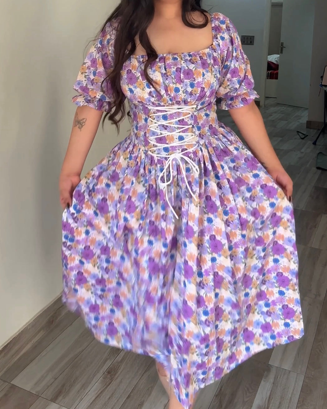 Meadow Muse Lavender Corset Dress