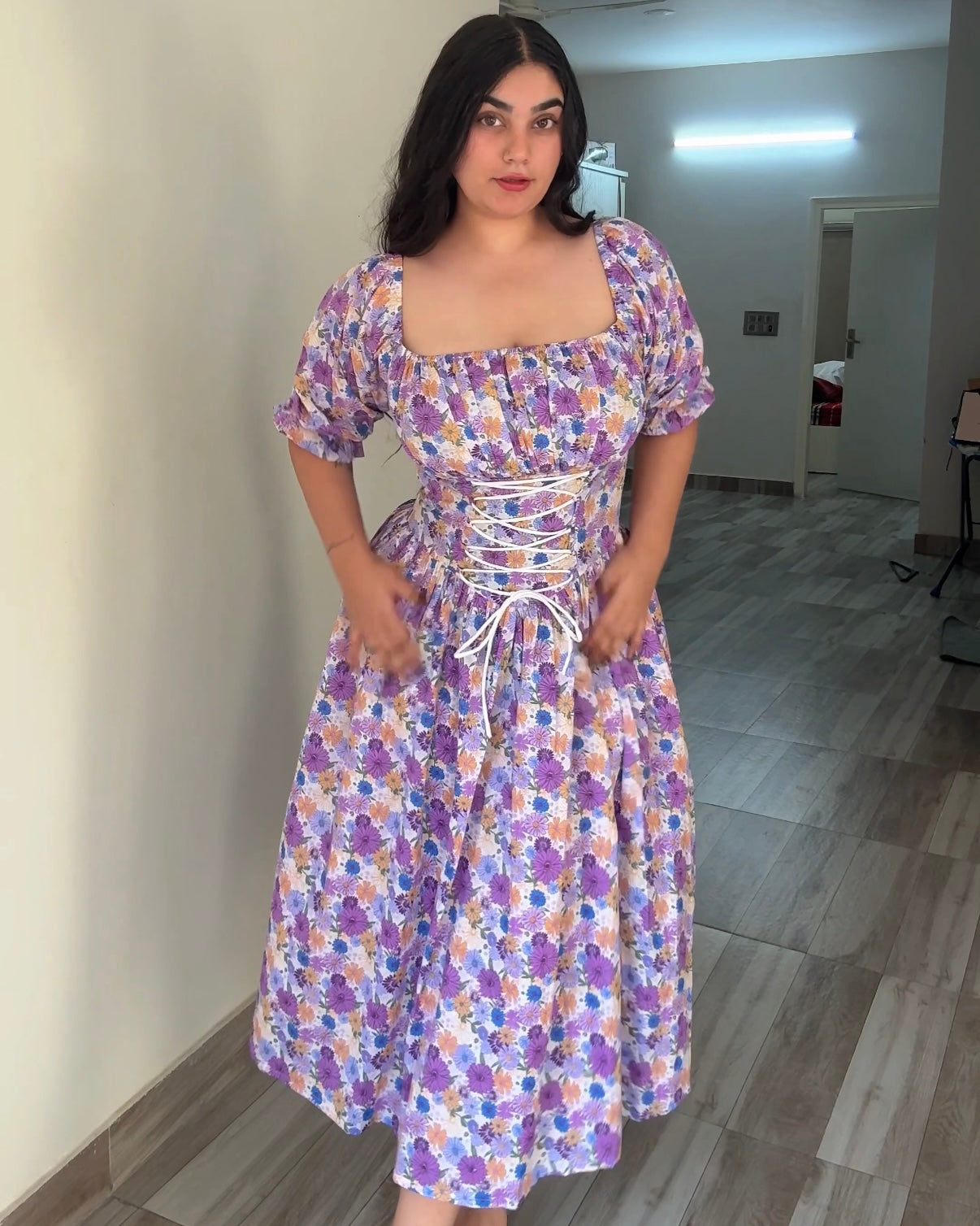 Meadow Muse Lavender Corset Dress