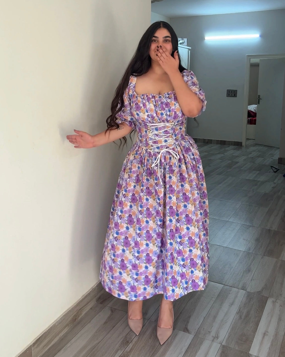 Meadow Muse Lavender Corset Dress