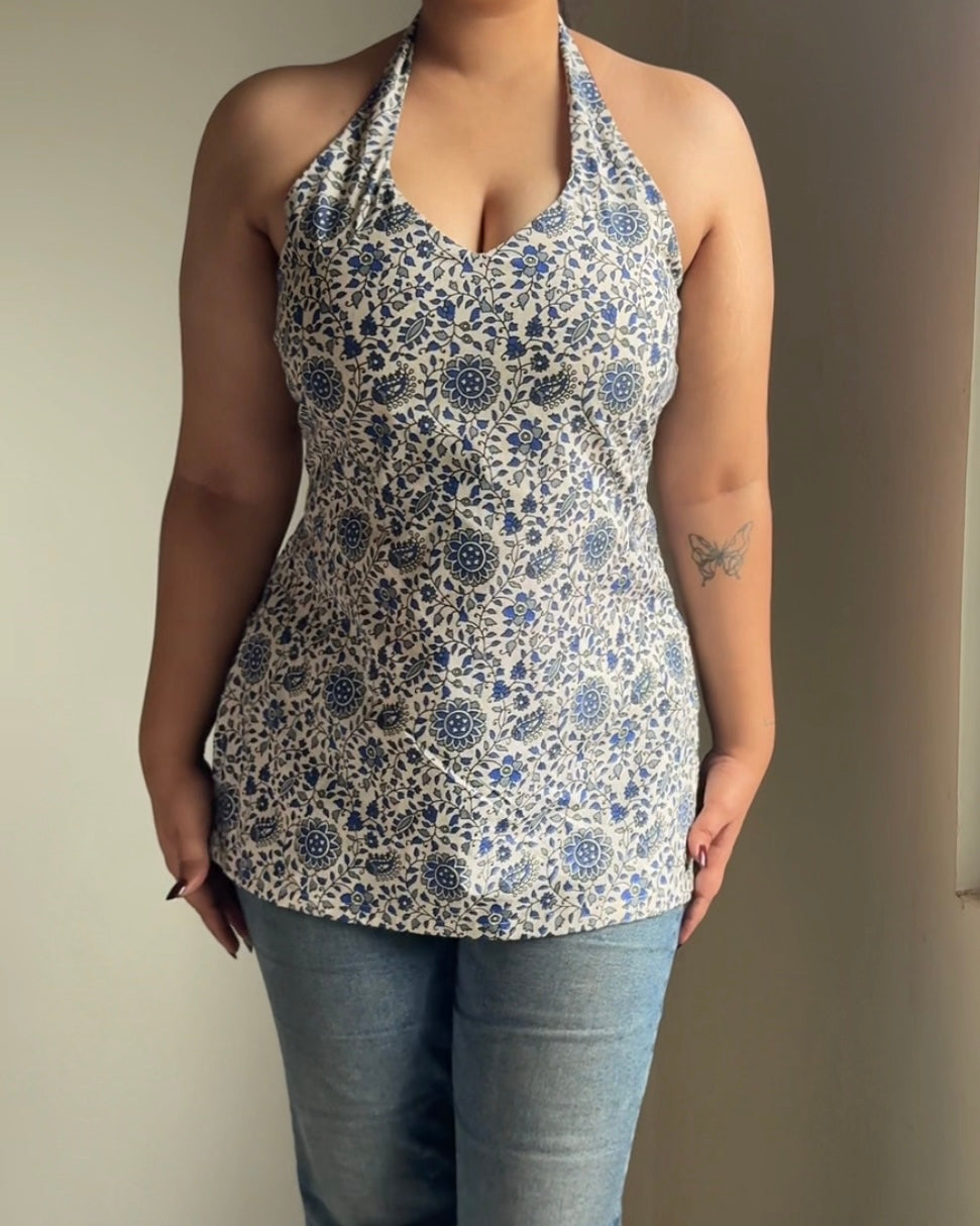Siya Halter Corset Kurti