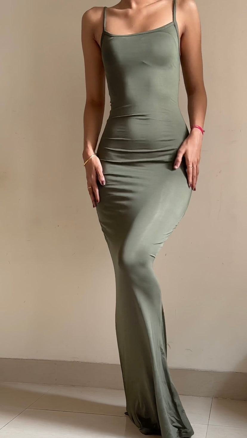 Kim Bodycon Dress in Sage