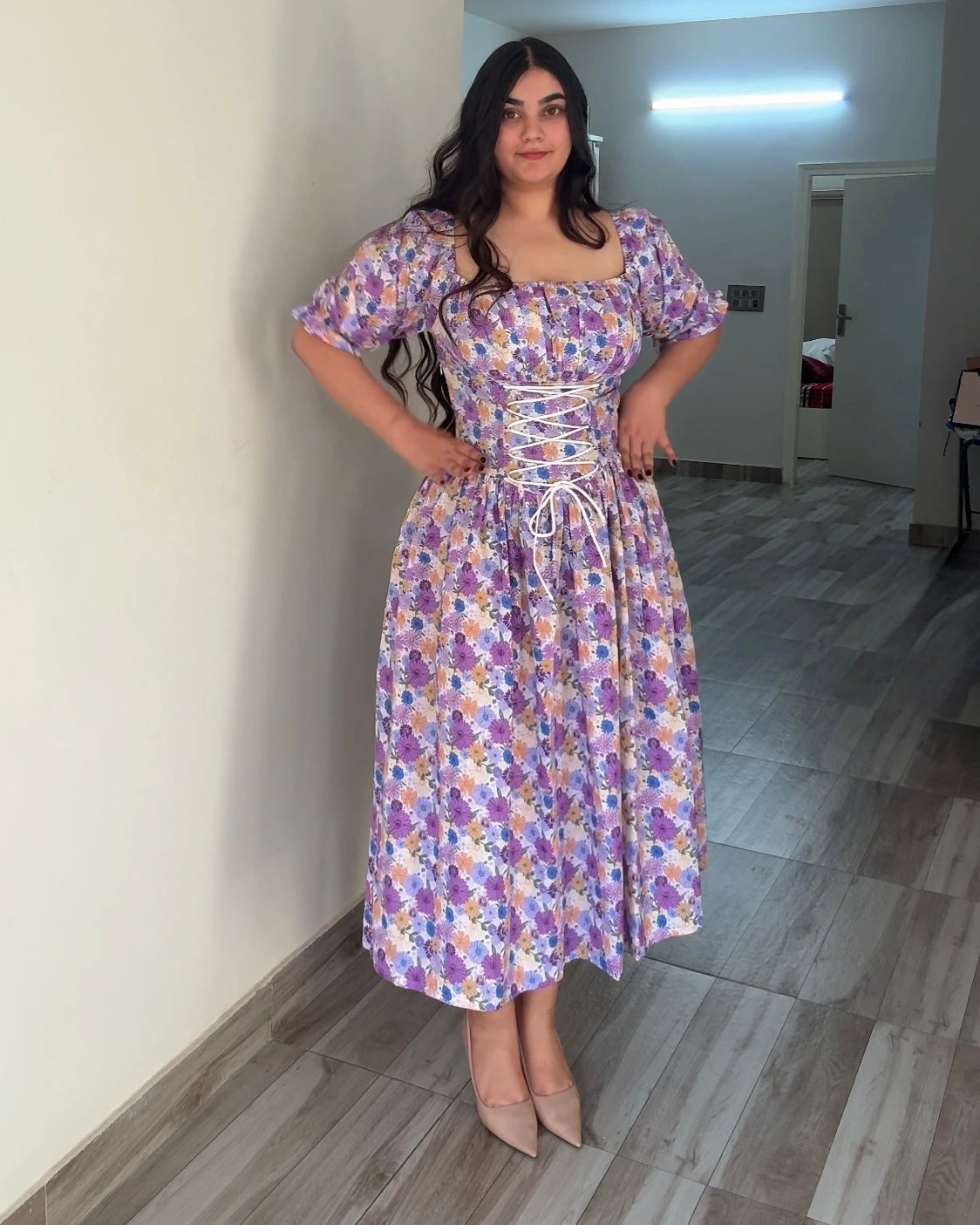 Meadow Muse Lavender Corset Dress