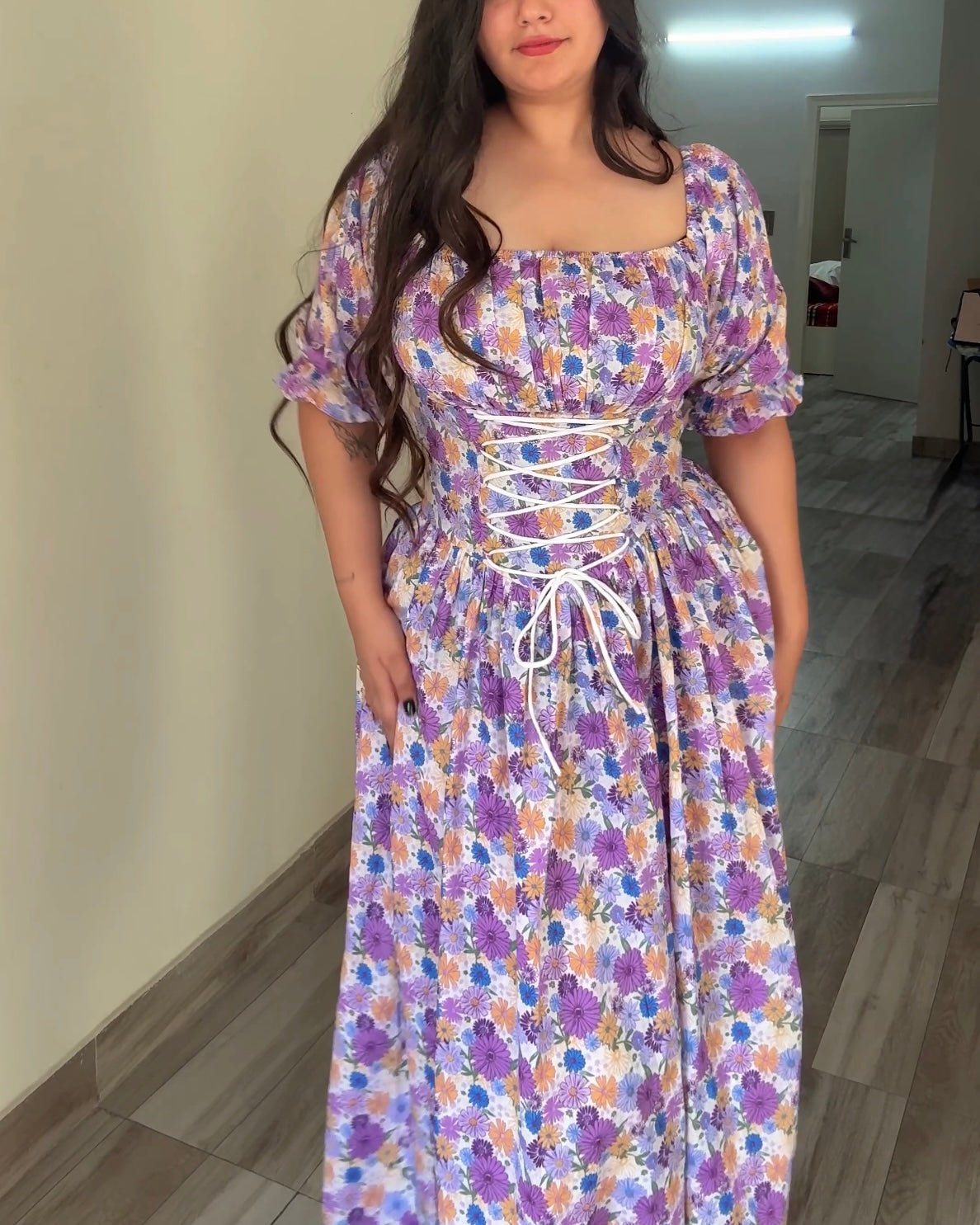 Meadow Muse Lavender Corset Dress