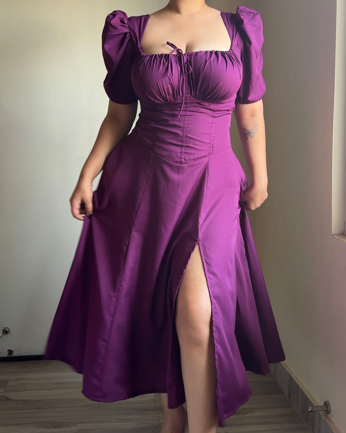 Cinderella Berry Purple Sundress - Main Image