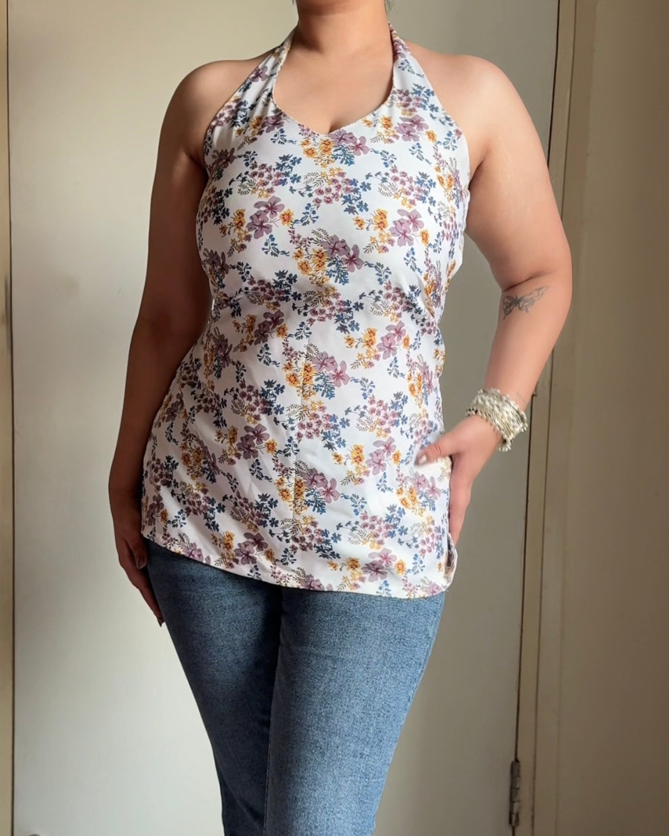 Siya Rangrez Halter Kurti