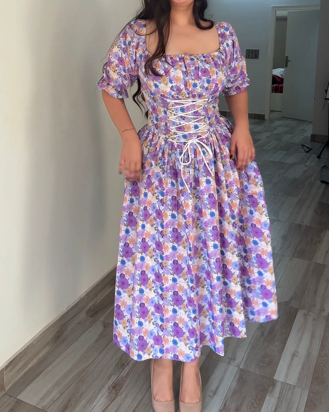 Meadow Muse Lavender Corset Dress