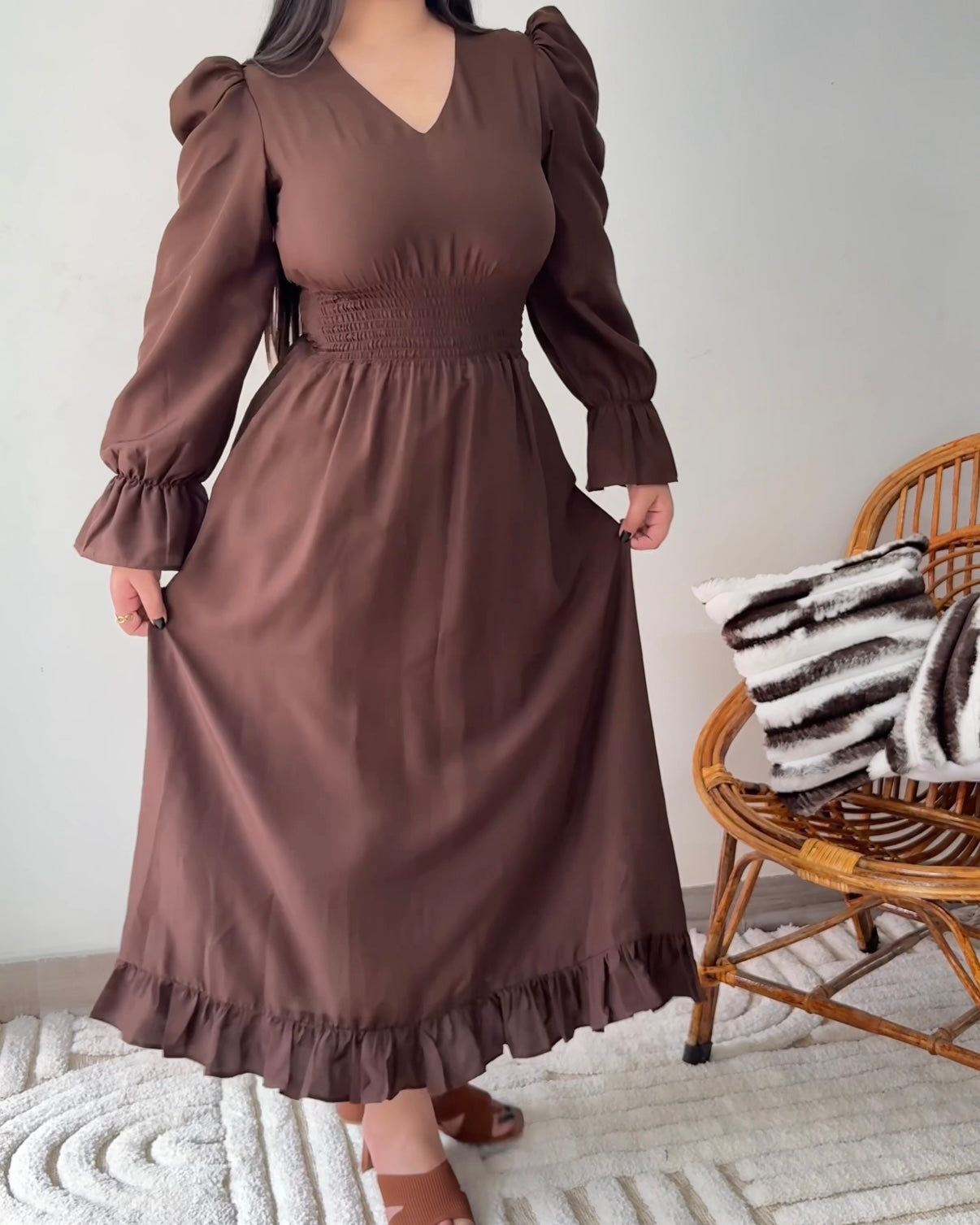 Paige Brown Boho Maxi Dress