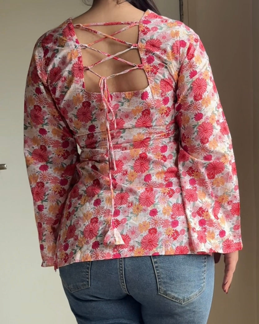 Radhika Criss-Cross Back Kurti