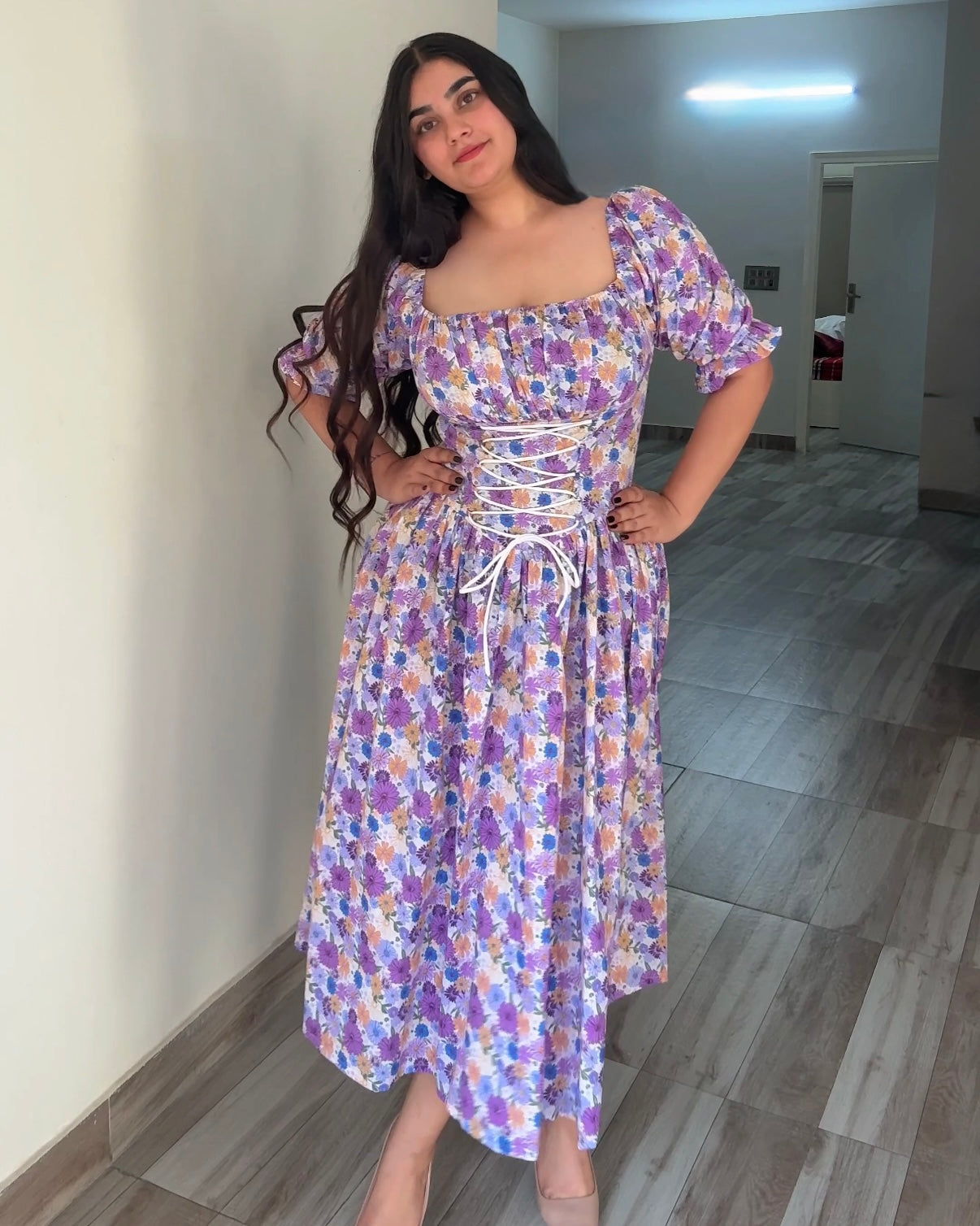 Meadow Muse Lavender Corset Dress