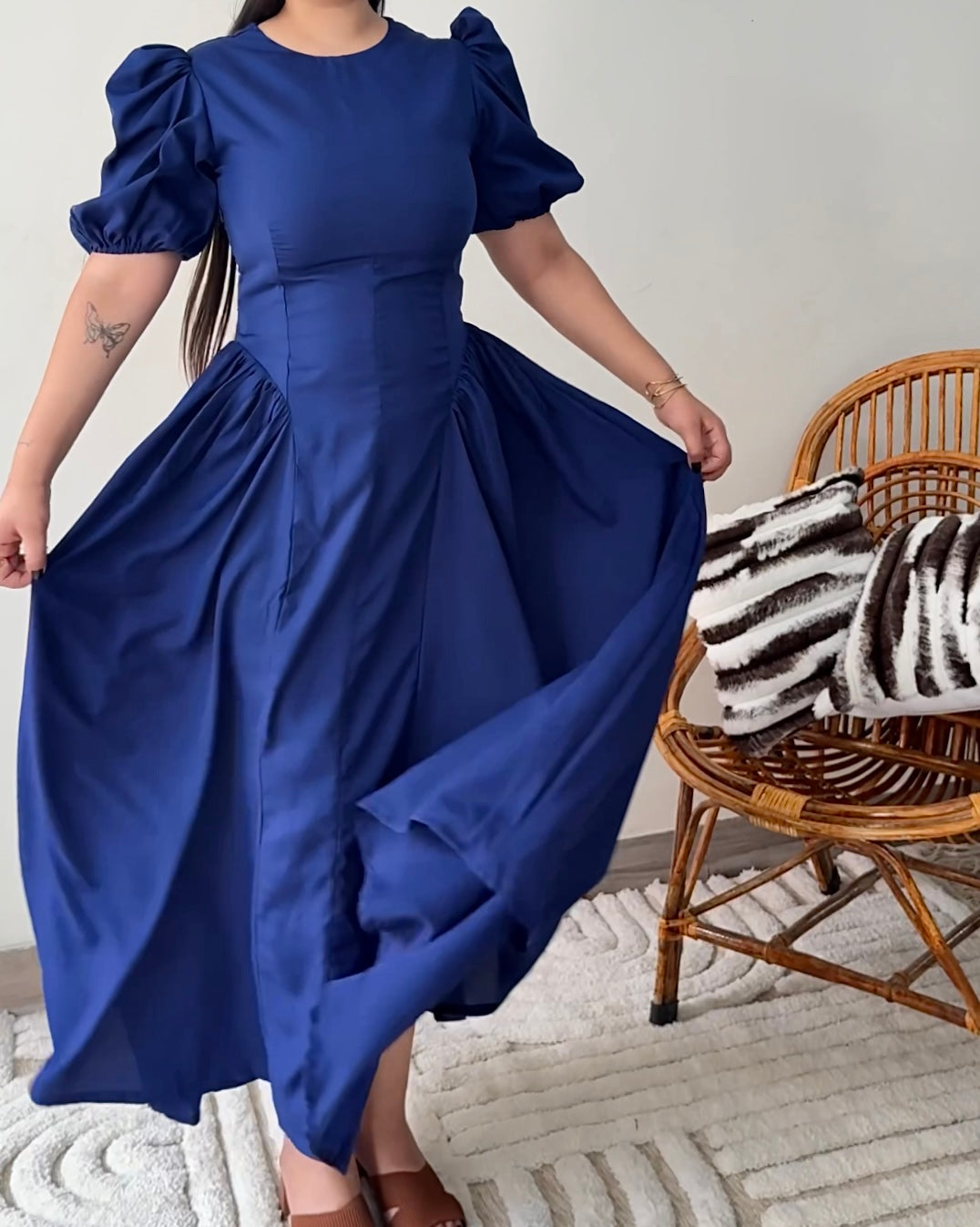 Sophia Navy Sundress