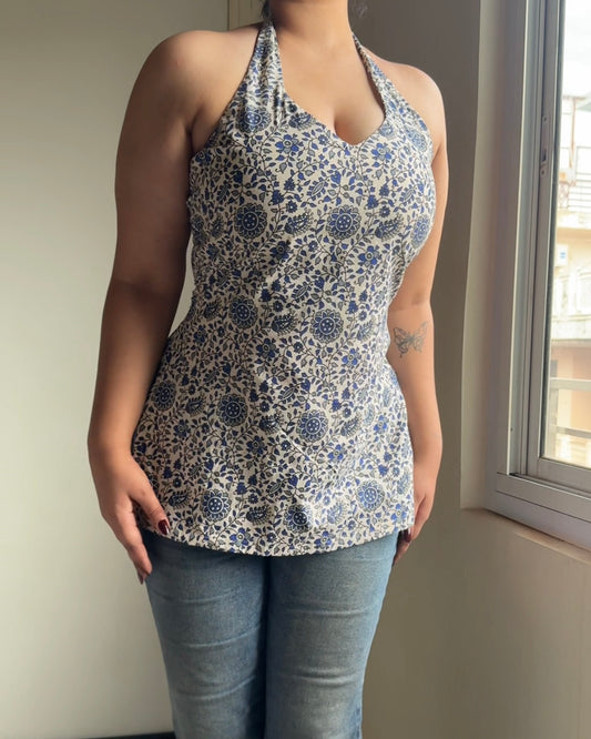 Siya Halter Corset Kurti