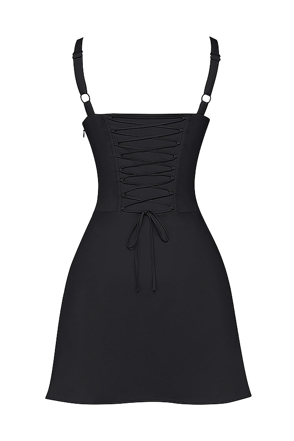 Matilda Black Corset Mini Dress
