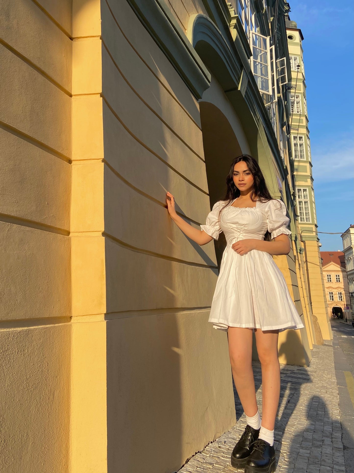 Adeline Dress in white