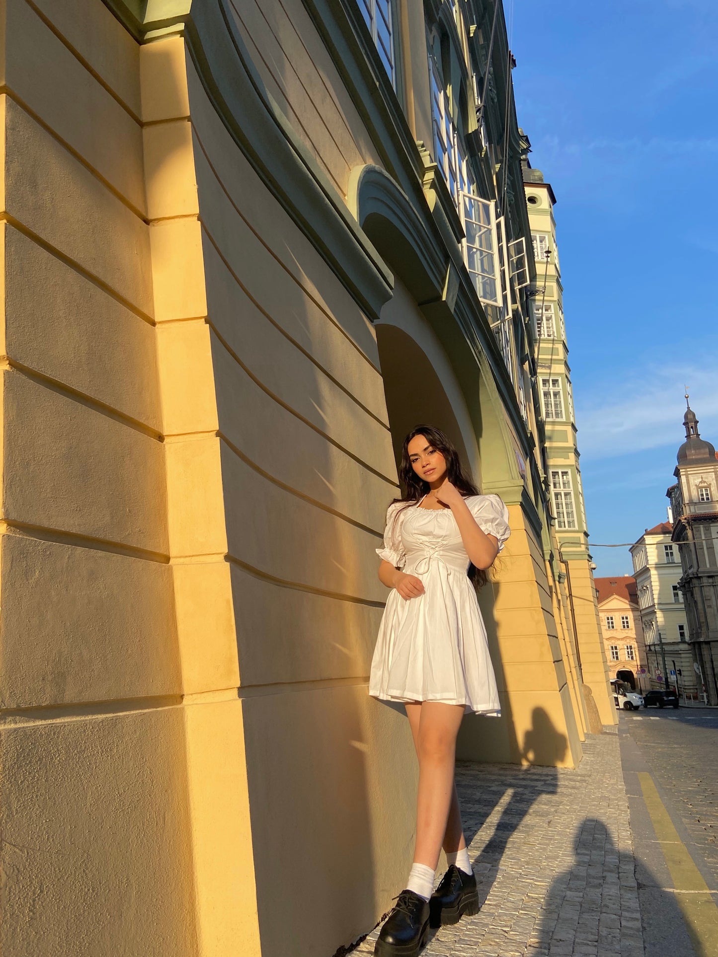 Adeline Dress in white