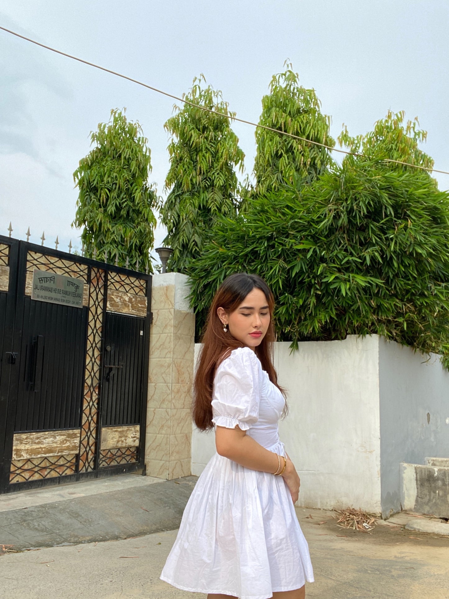 Adeline Dress in white