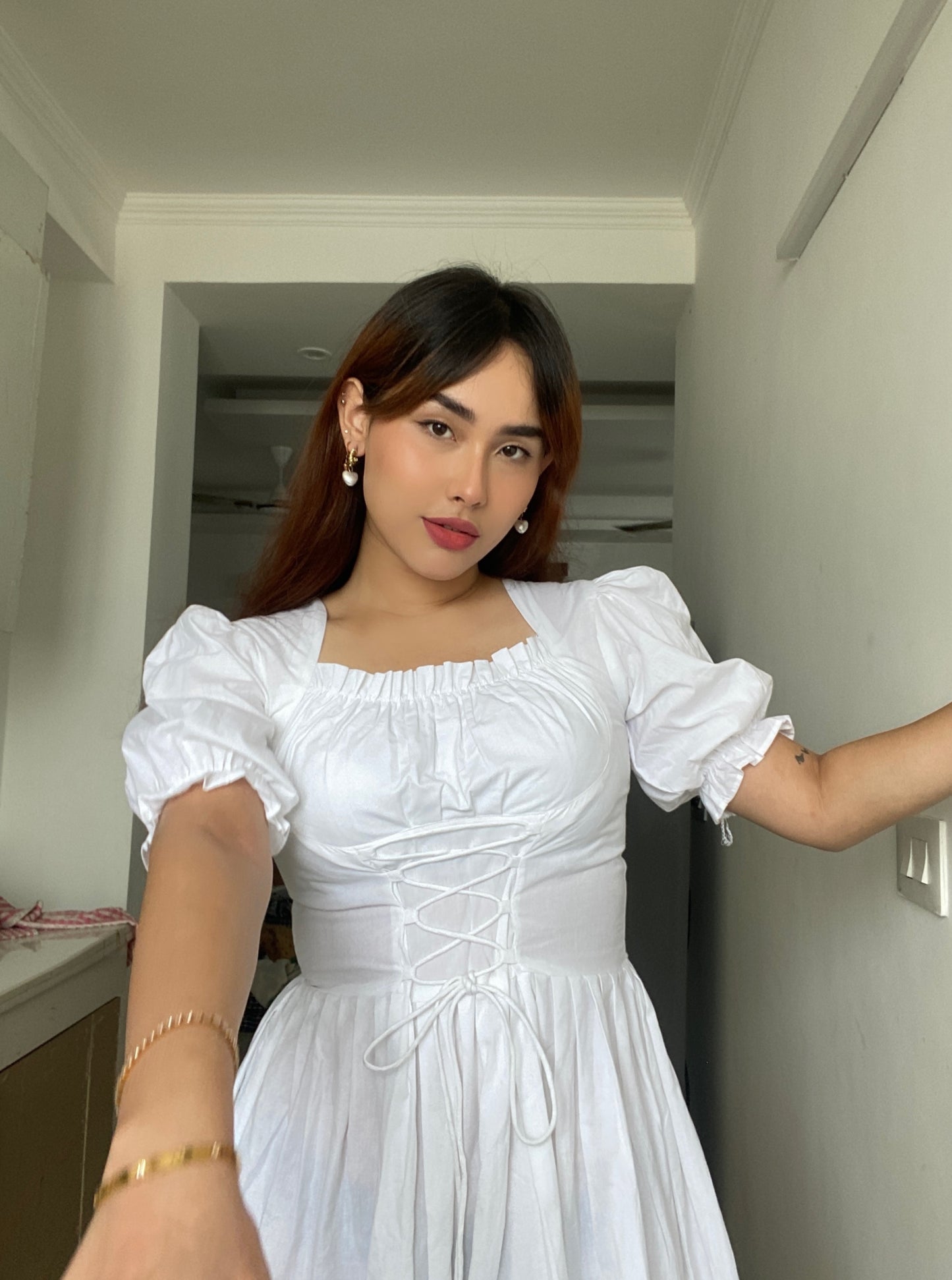 Adeline Dress in white