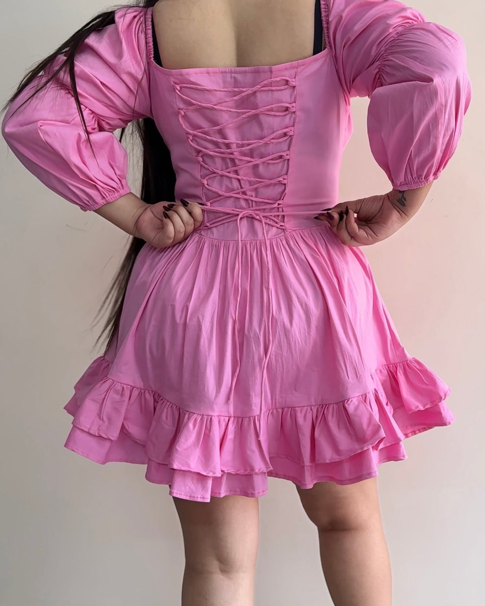 Alexendra Pink Mini Dress