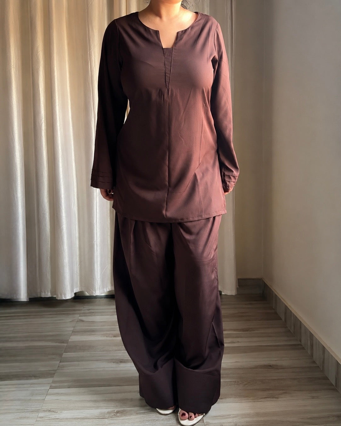 Coffee Brown Farshi Set