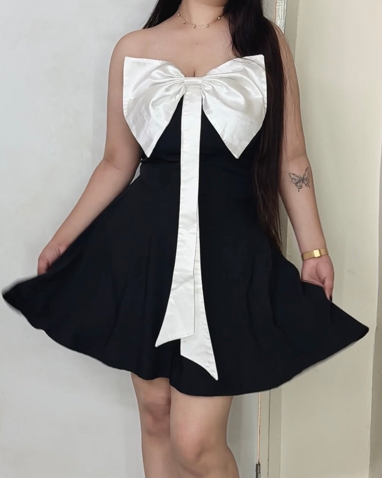 Nina Bow Mini Dress