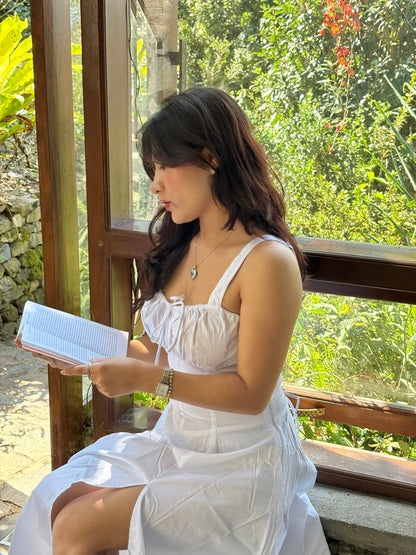 Sabrina White Bustier Sundress