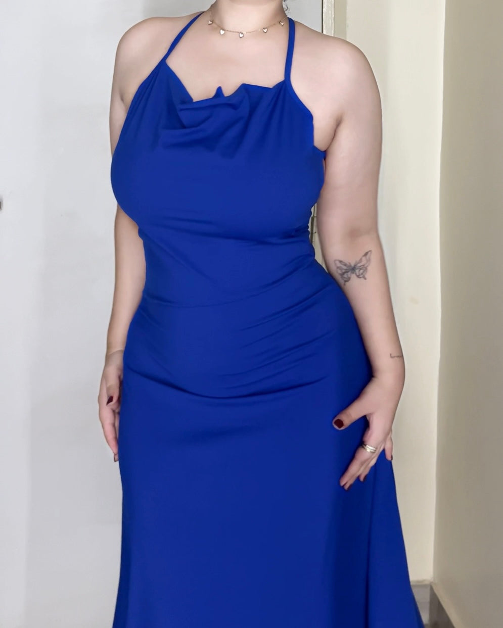 Blue Hour Backless Dress