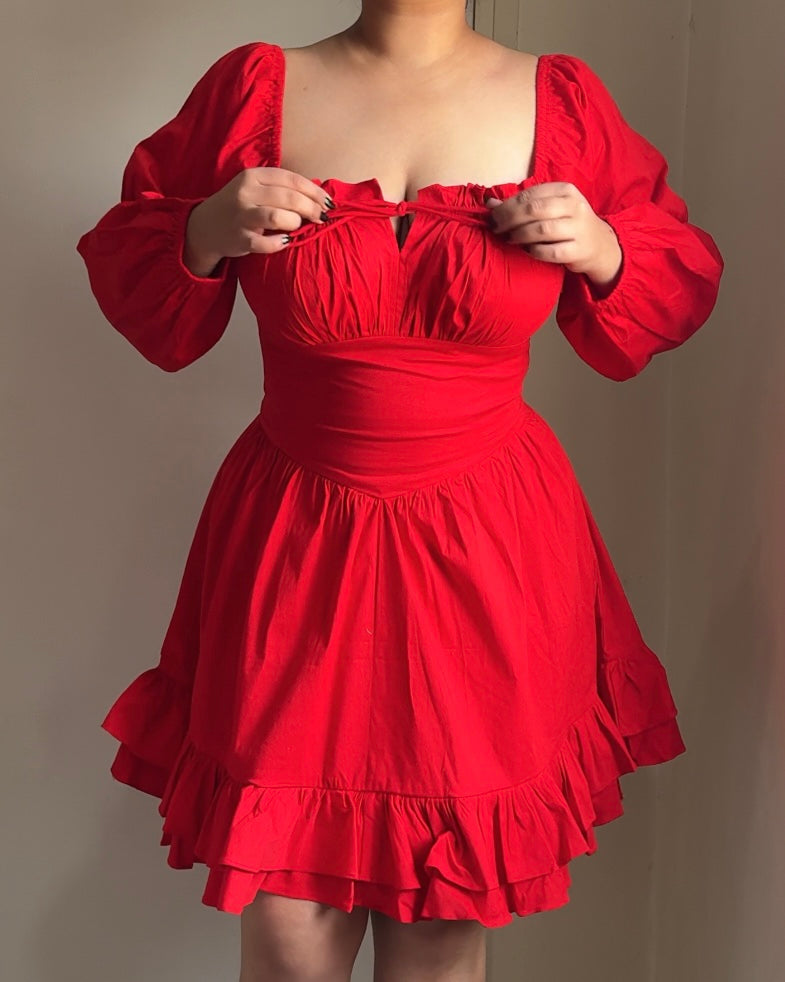 Alexendra Red Mini Dress