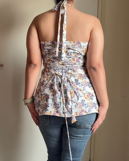 Siya Rangrez Halter Kurti