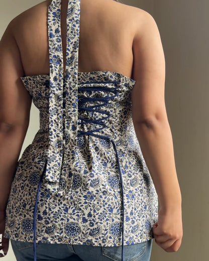 Siya Halter Corset Kurti
