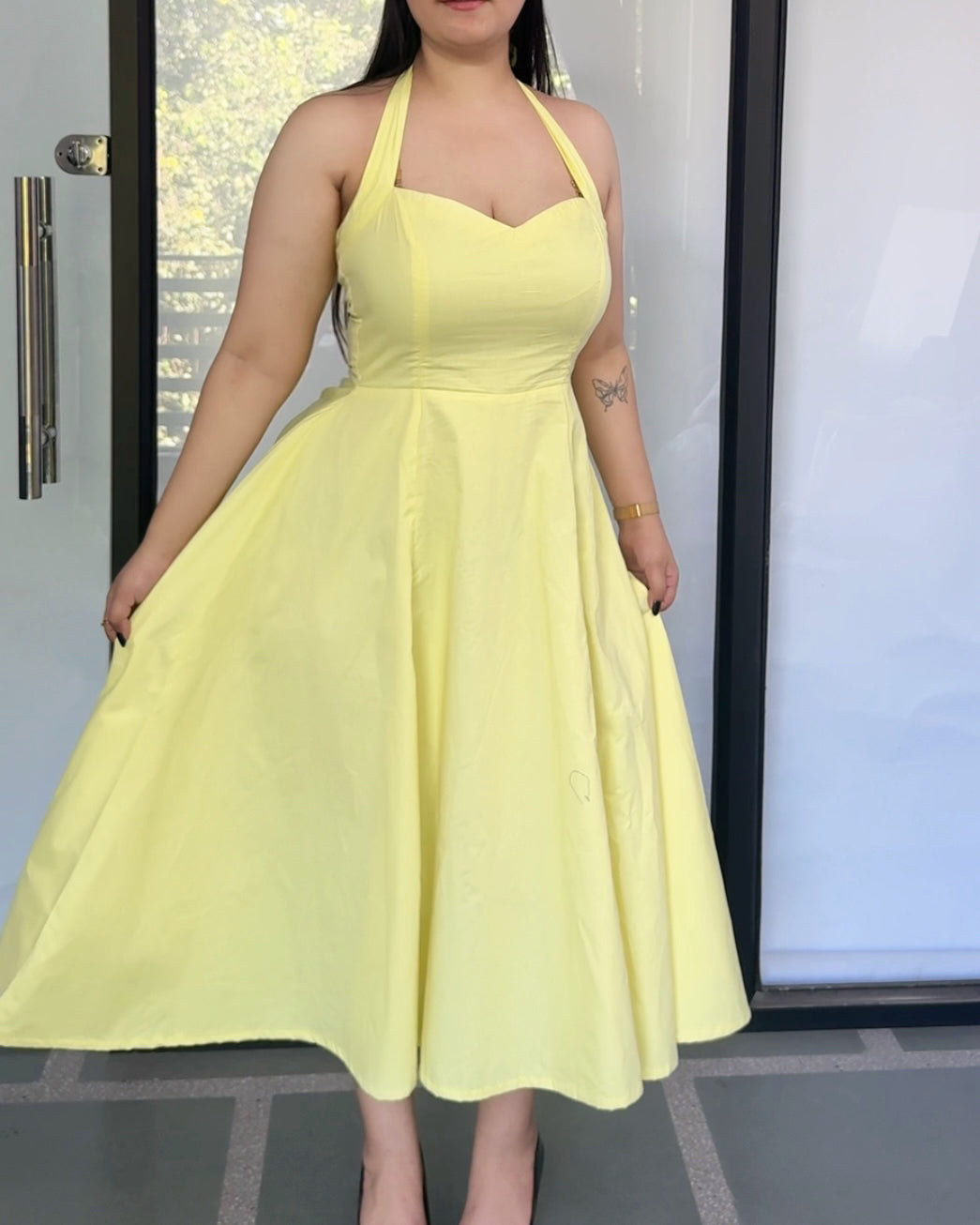 Golden Hour Halter Dress