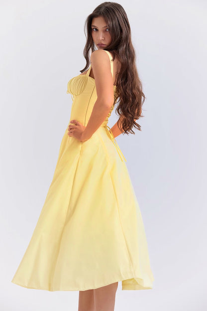 Sabrina Buttercup Bustier Sundress