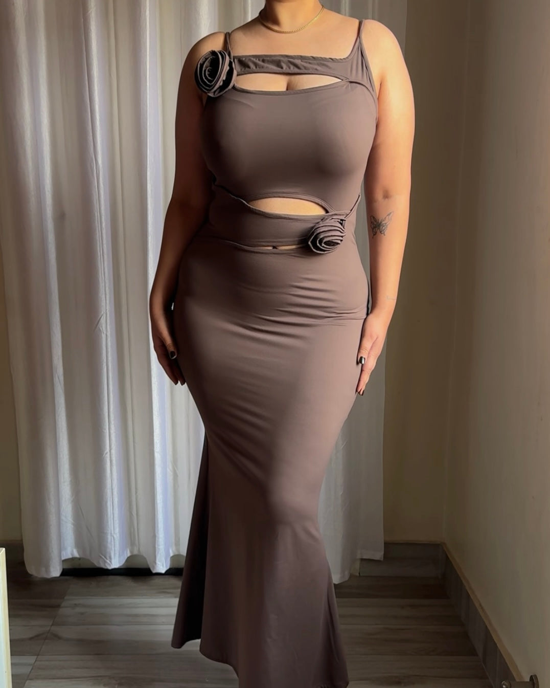 The Kelly Dress in Mocha