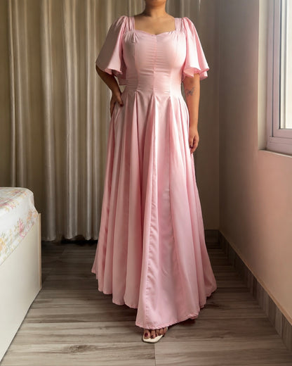 Giorgina Baby Pink Maxi Dress