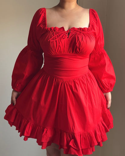 Alexendra Red Mini Dress