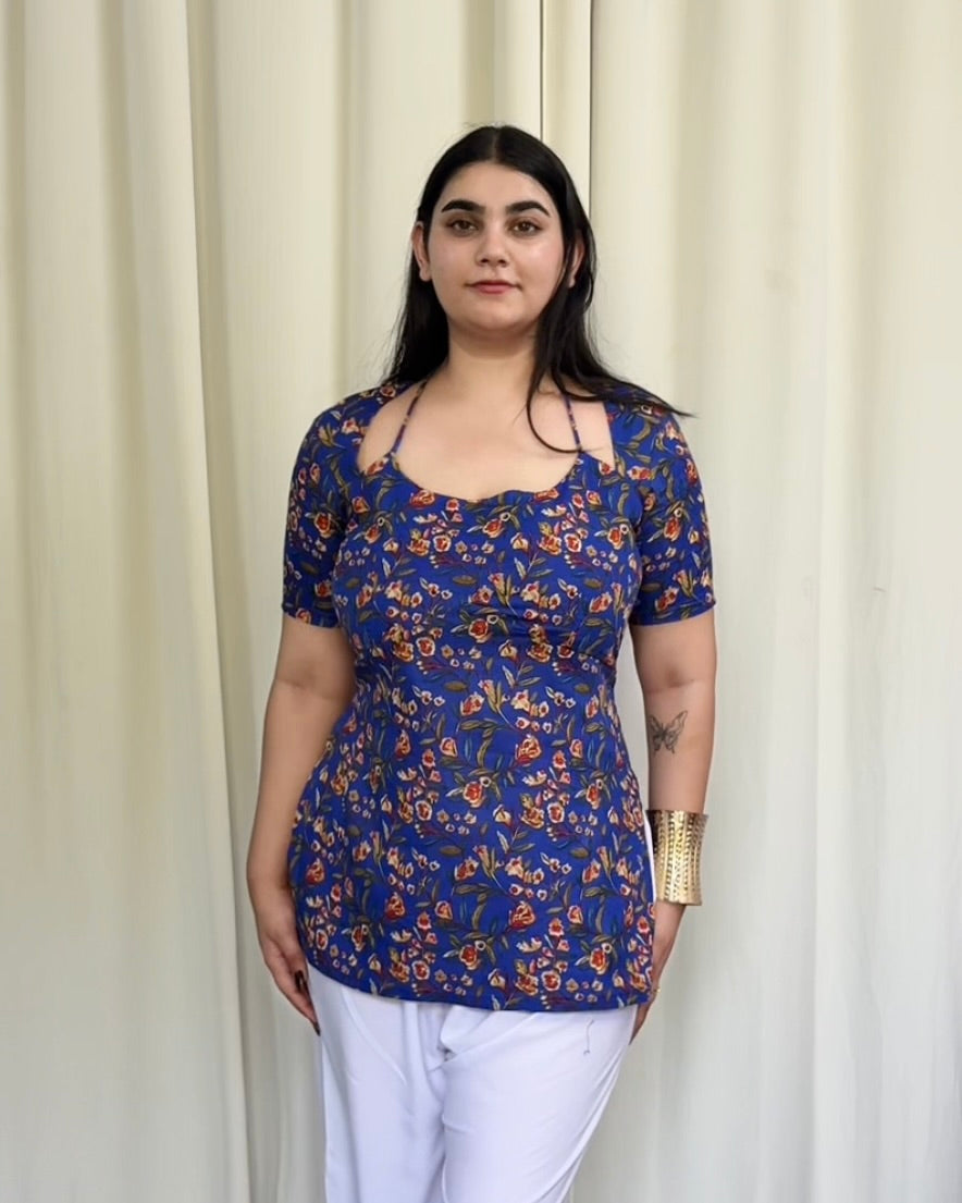 Naina Cut- Out Corset Kurti