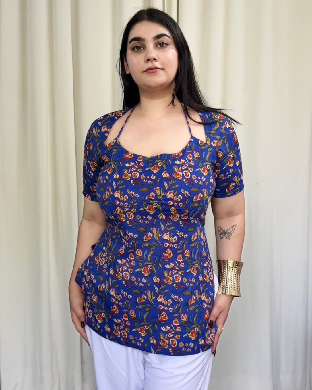 Naina Cut- Out Corset Kurti