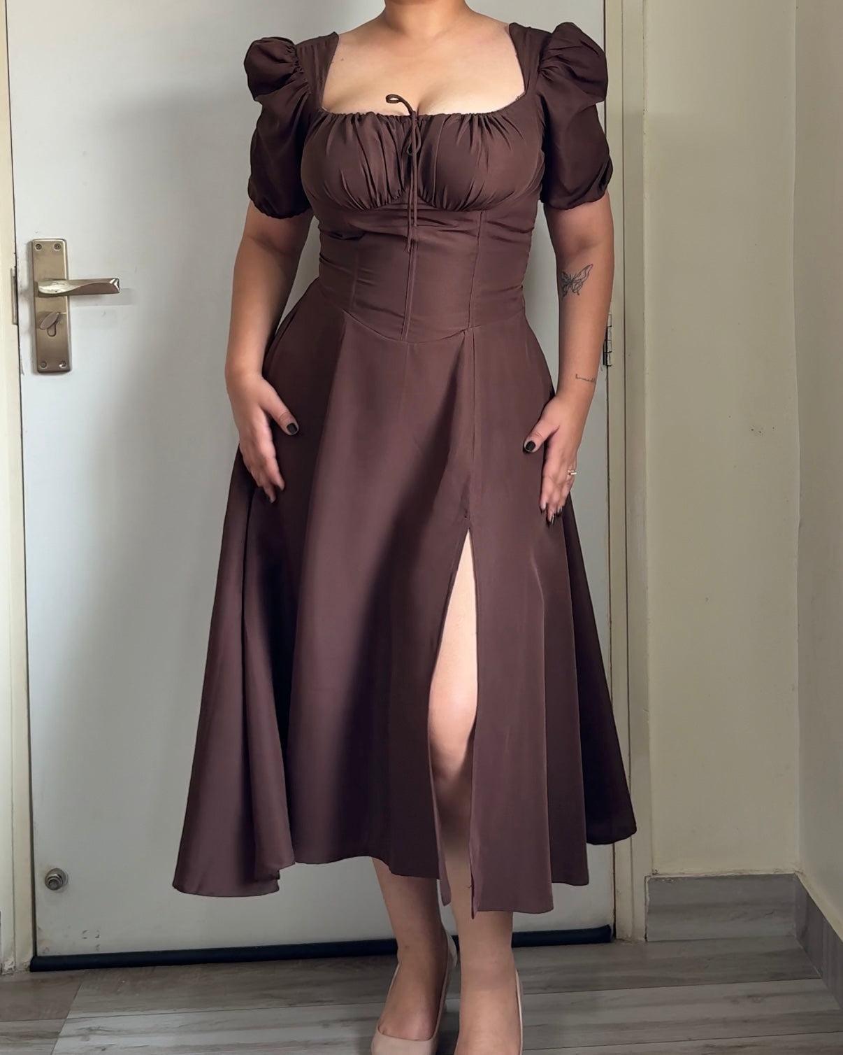 Cinderella Brown Sundress – SELCOUTH
