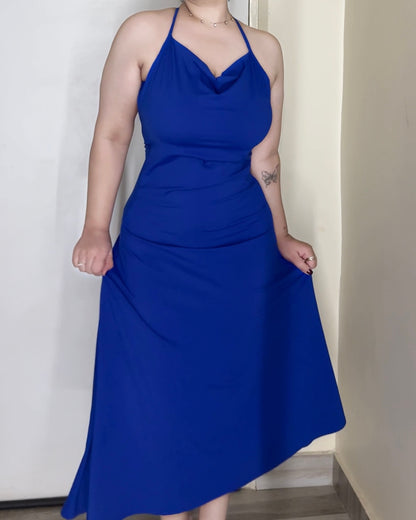 Blue Hour Backless Dress