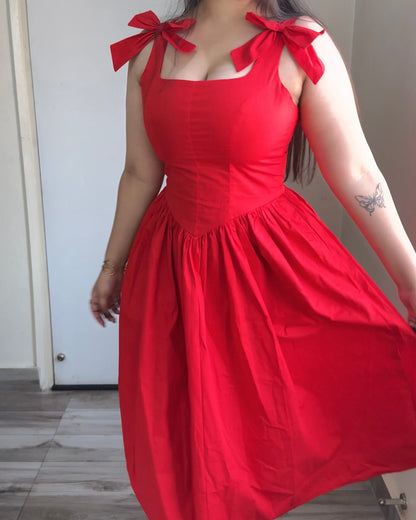 Rosa Red Rose Sundress