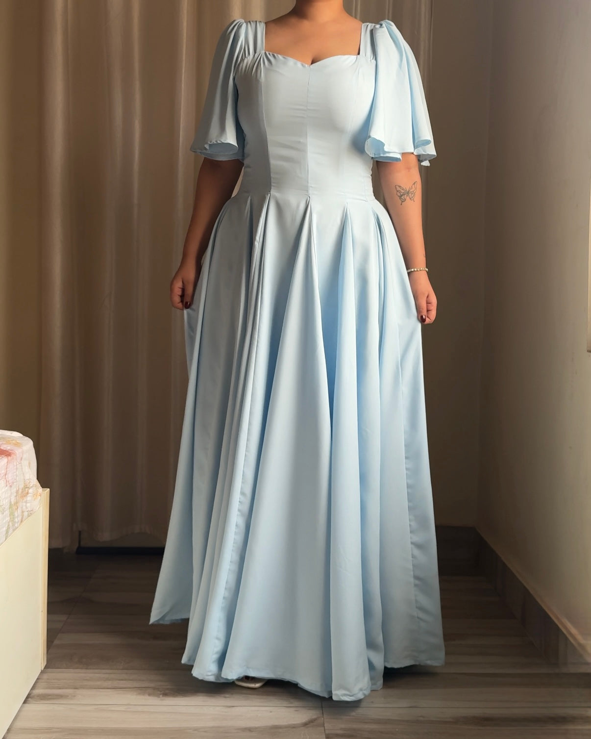 Giorgina Powder Blue Maxi Dress