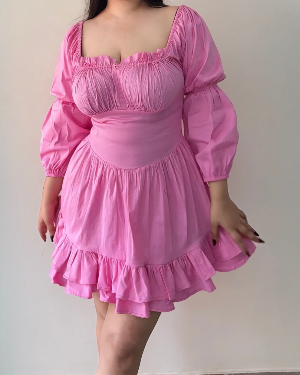 Alexendra Pink Mini Dress