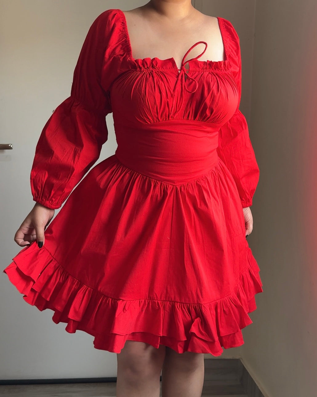 Alexendra Red Mini Dress