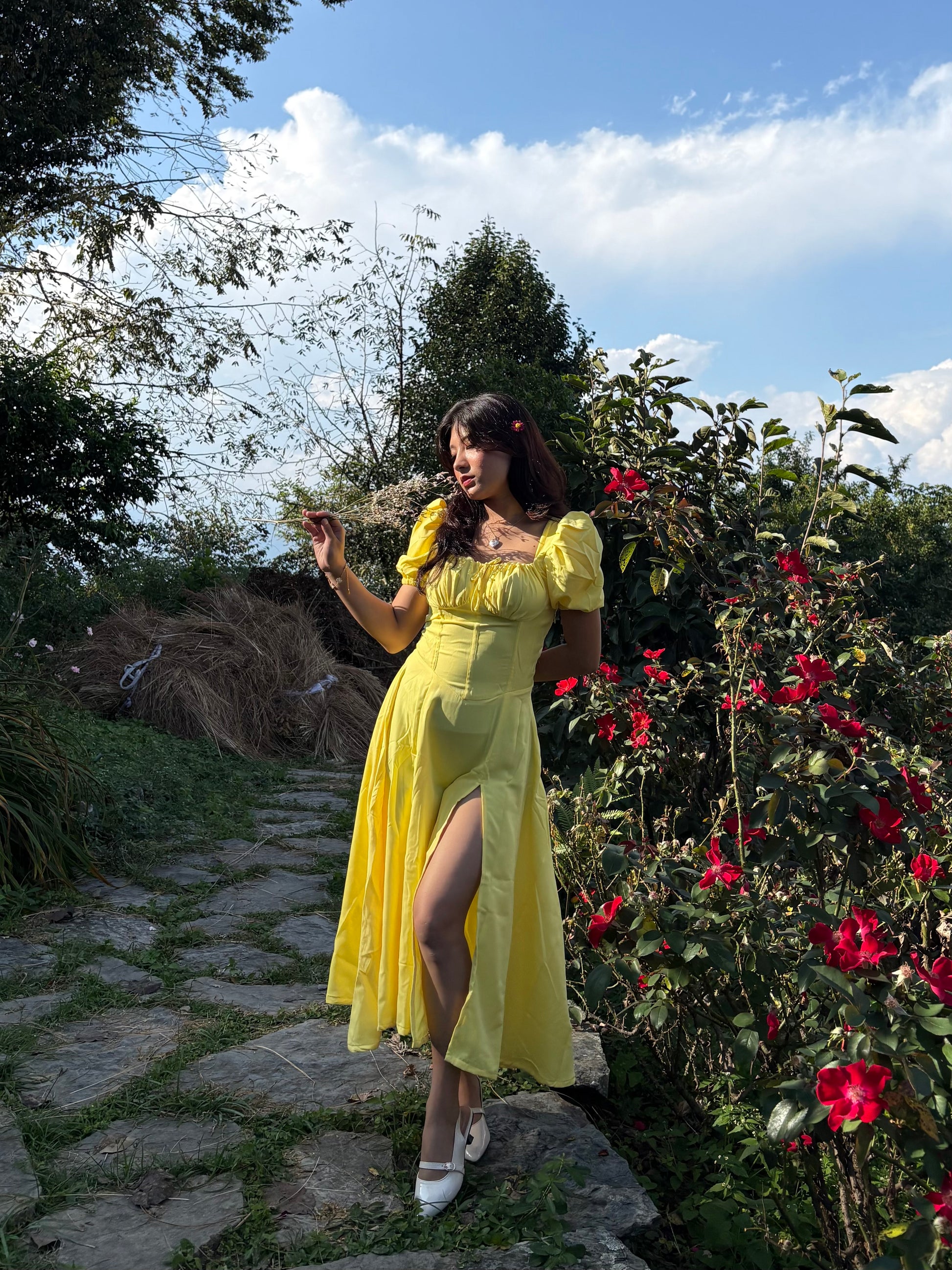 Cinderella Yellow Sundress SELCOUTH Cinderella Yellow Sundress SELCOUTH