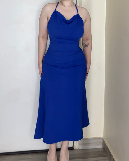 Blue Hour Backless Dress