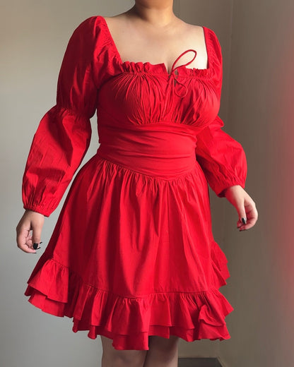 Alexendra Red Mini Dress